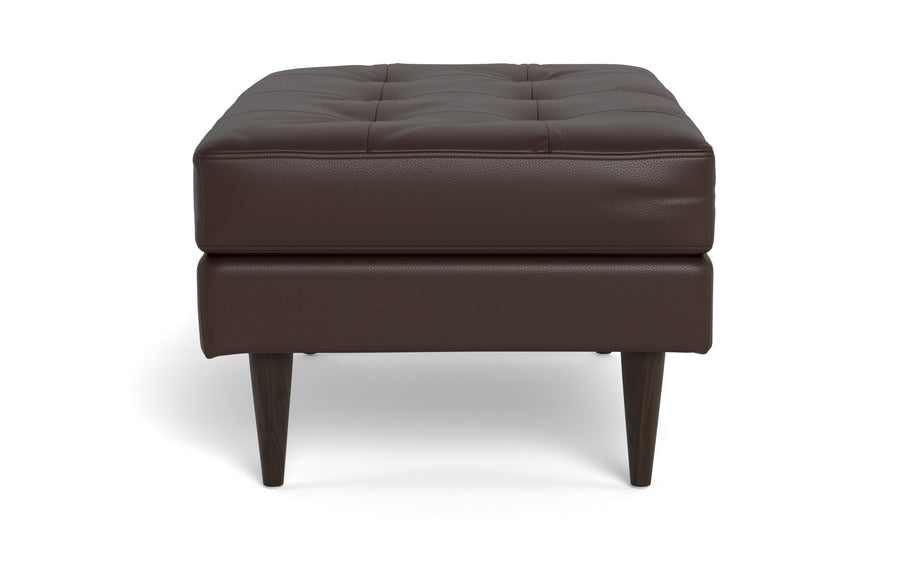 Oakley Leather Ottoman-Fabric Sectional-Tribeca Espresso Leather-MAK Modern