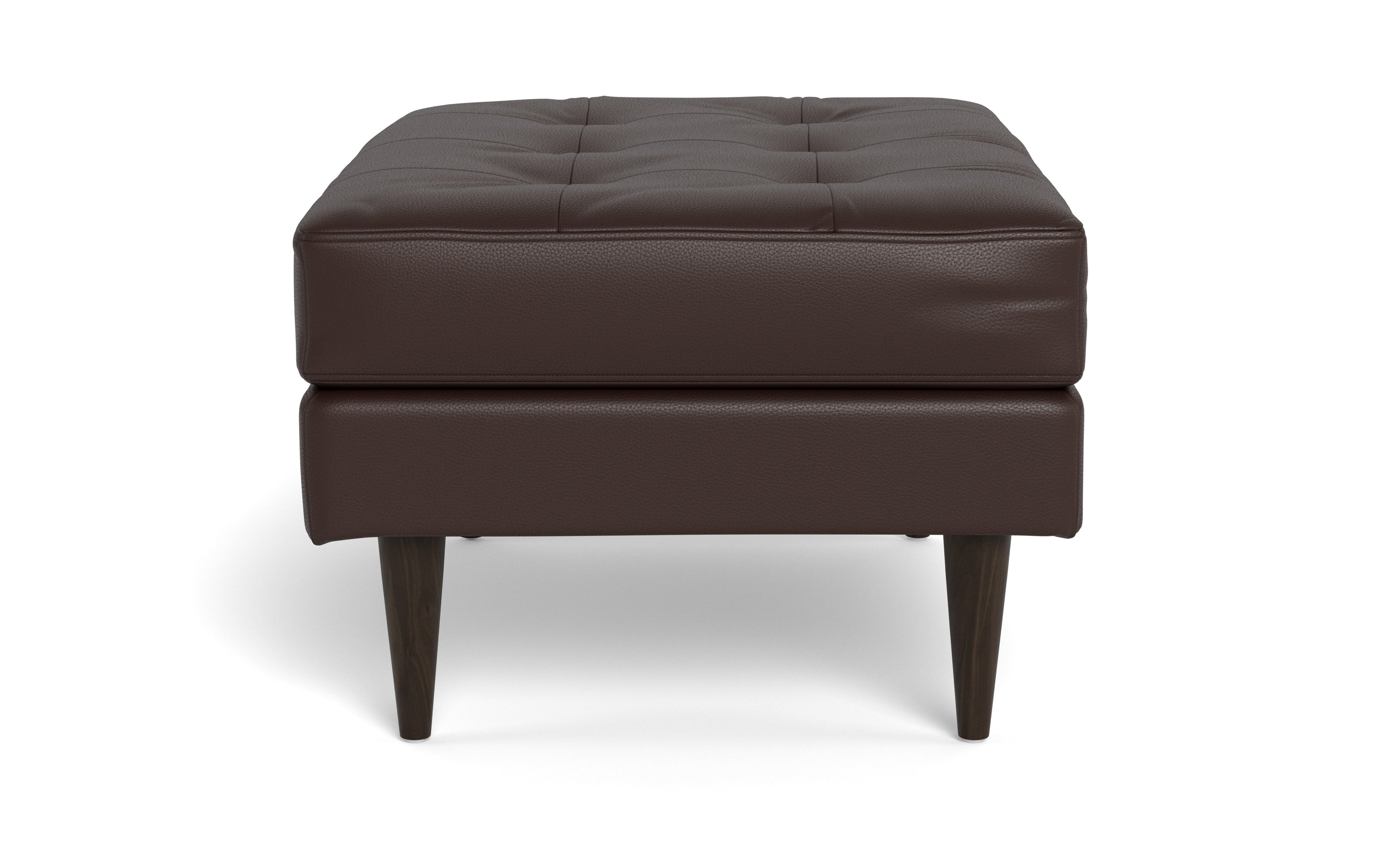 Oakley Leather Ottoman-Fabric Sectional-Tribeca Espresso Leather-MAK Modern