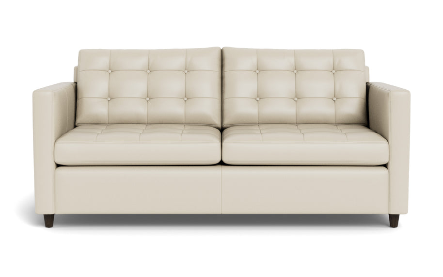 Oakley Leather Queen Sleeper Sofa-Fabric Sectional-Tribeca Cream Leather-MAK Modern