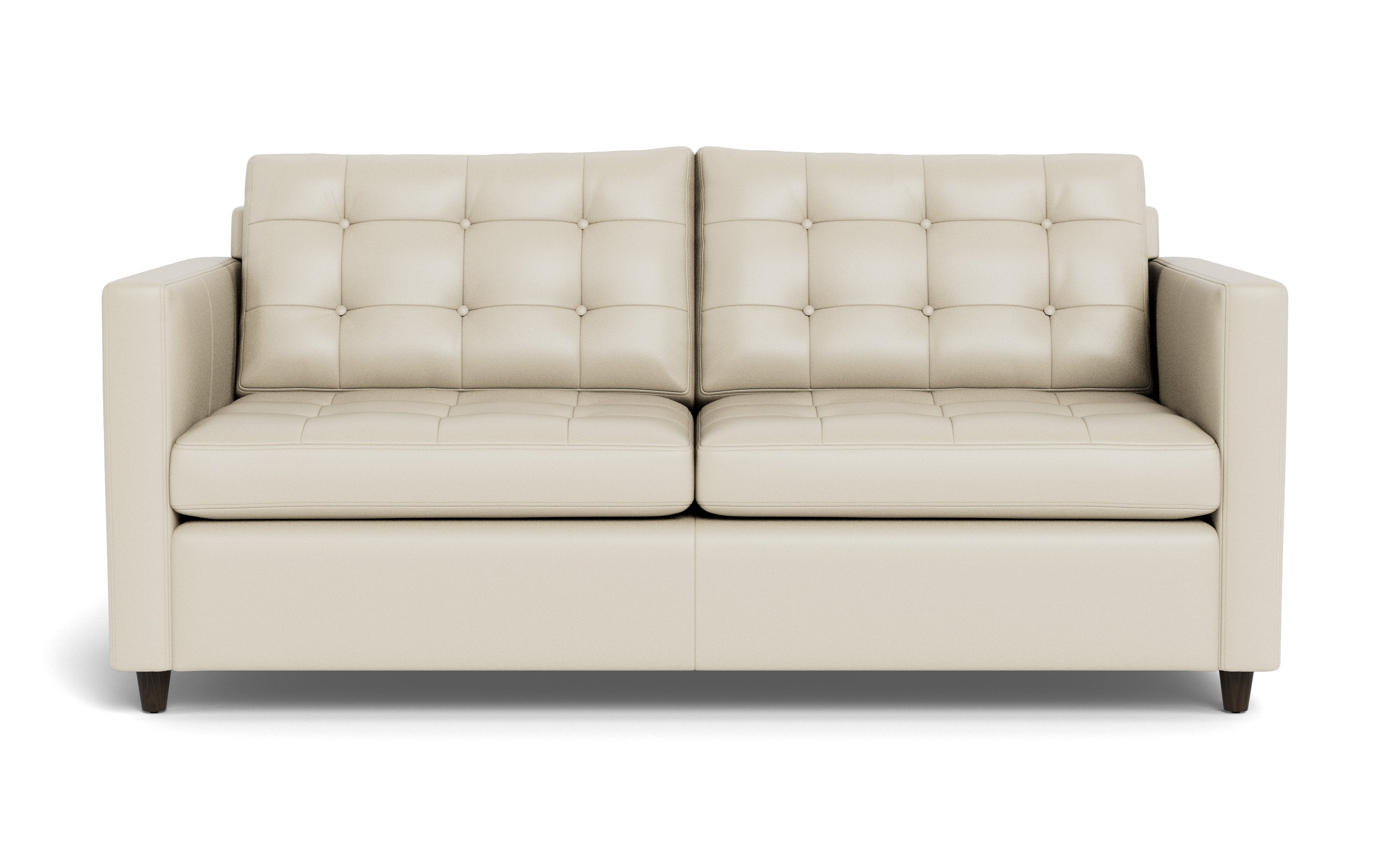 Oakley Leather Queen Sleeper Sofa-Fabric Sectional-Tribeca Cream Leather-MAK Modern