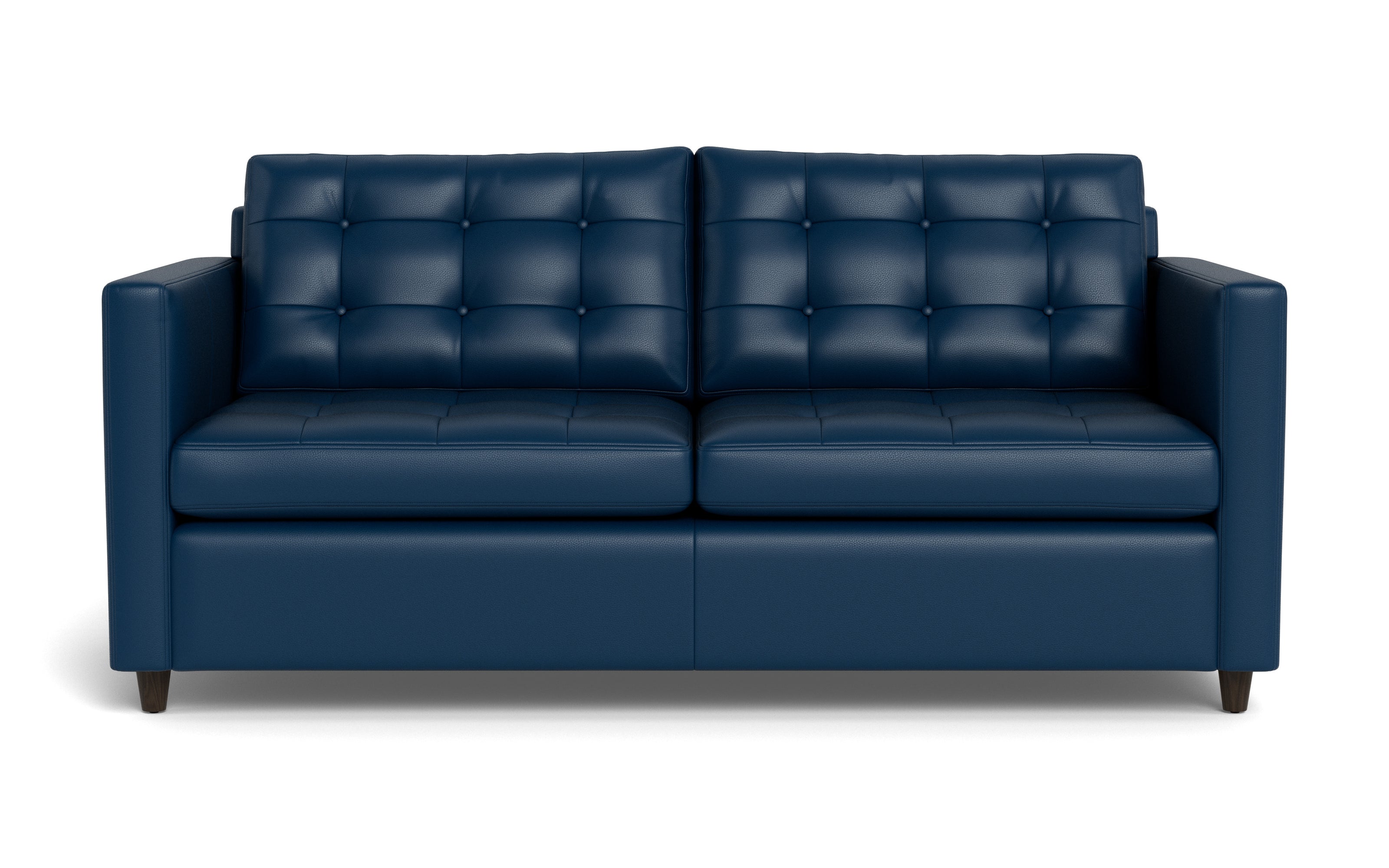Oakley Leather Queen Sleeper Sofa-Fabric Sectional-Tribeca Cobalt-MAK Modern