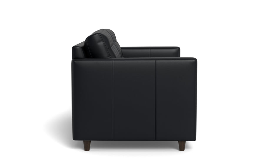 Oakley Leather Queen Sleeper Sofa-Fabric Sectional-Tribeca Black Leather-MAK Modern