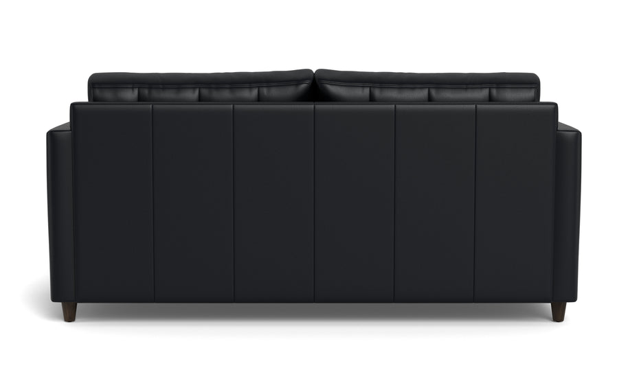 Oakley Leather Queen Sleeper Sofa-Fabric Sectional-Tribeca Black Leather-MAK Modern