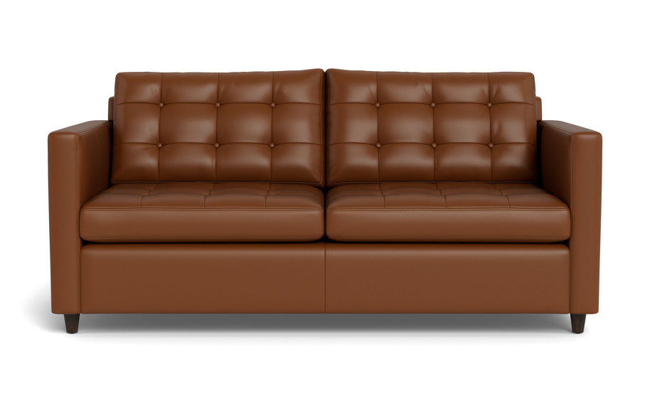 Oakley Leather Queen Sleeper Sofa-Fabric Sectional-Tribeca Chestnut Leather-MAK Modern