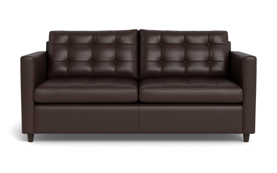 Oakley Leather Queen Sleeper Sofa-Fabric Sectional-Tribeca Espresso Leather-MAK Modern