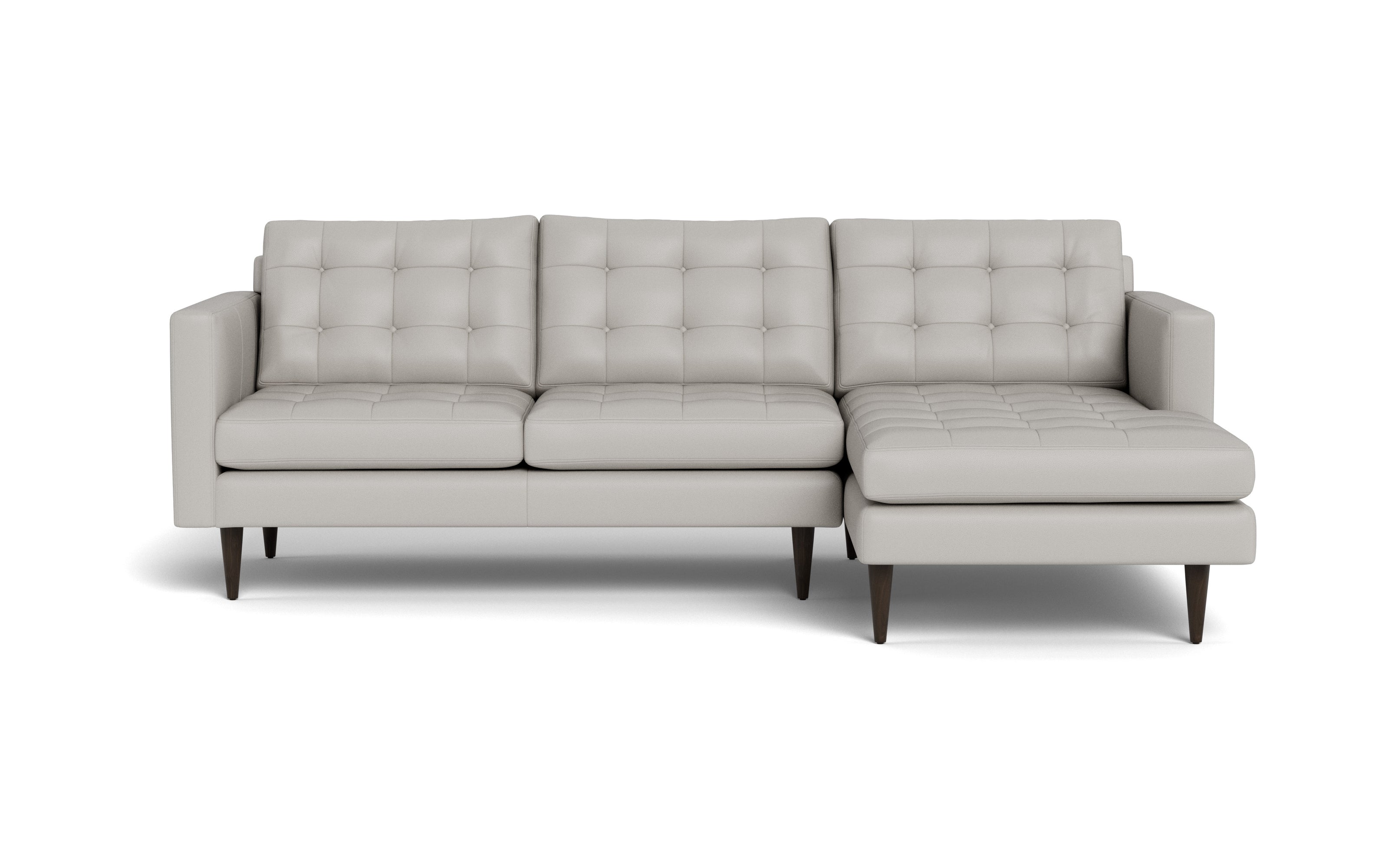 Oakley Leather Right Chaise Sectional-Fabric Sectional-Tribeca Chelsea-MAK Modern