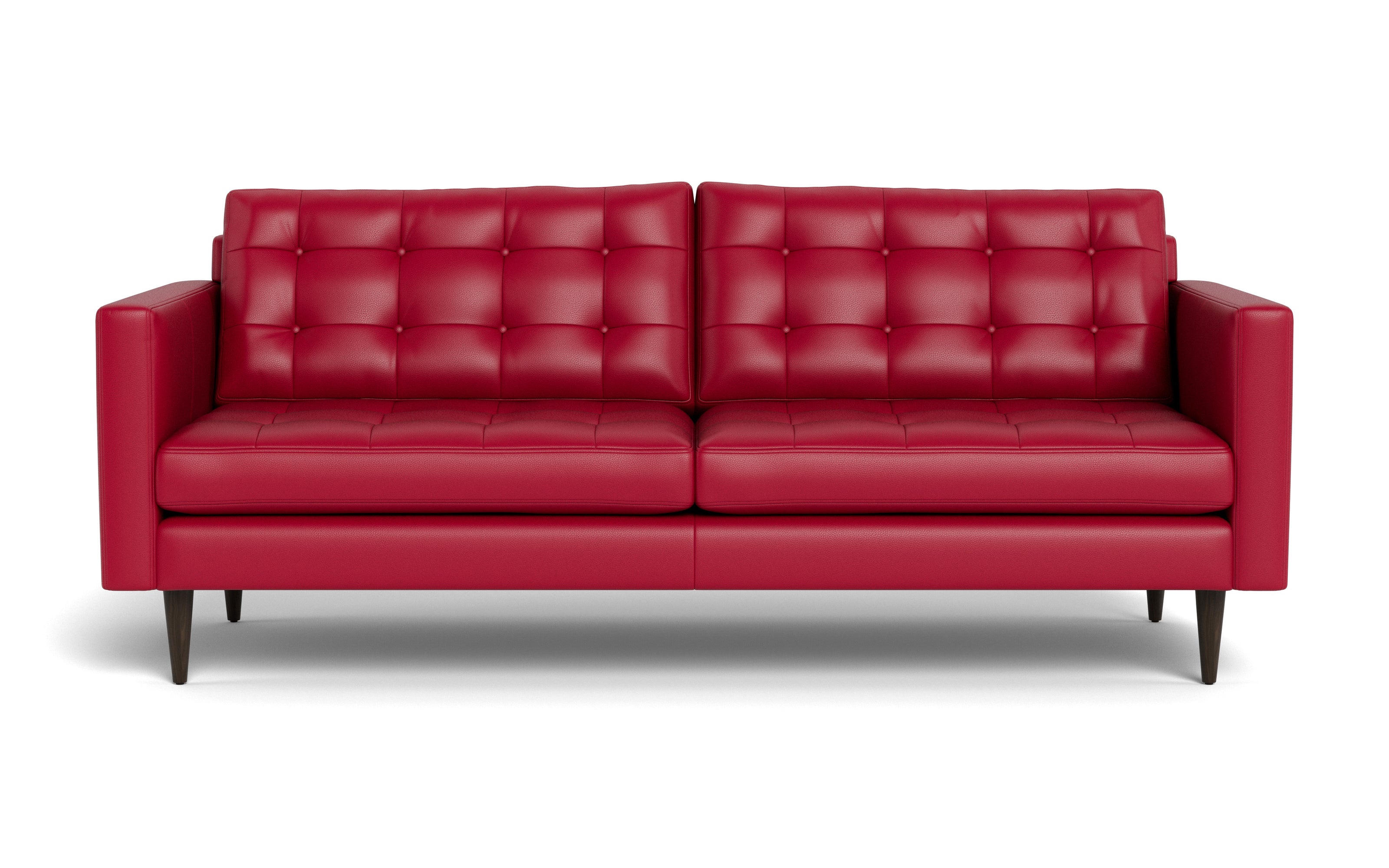 Oakley Leather Sofa-Fabric Sectional-Tribeca Scarlet-MAK Modern
