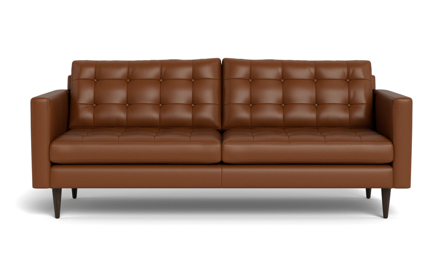 Oakley Leather Sofa-Fabric Sectional-Tribeca Chestnut Leather-MAK Modern