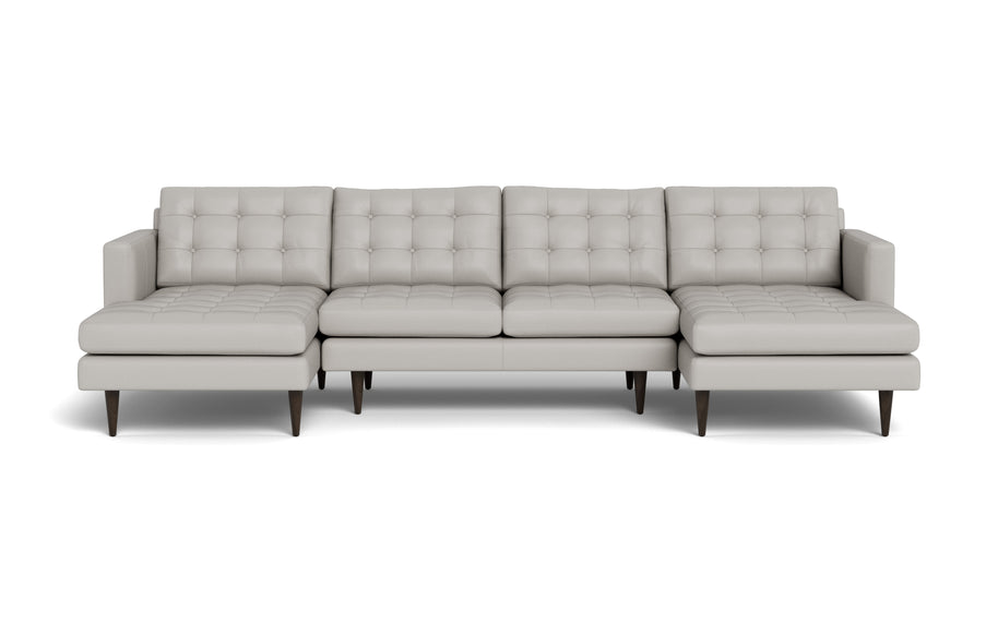 Oakley Leather U Sectional-Fabric Sectional-Tribeca Chelsea-MAK Modern