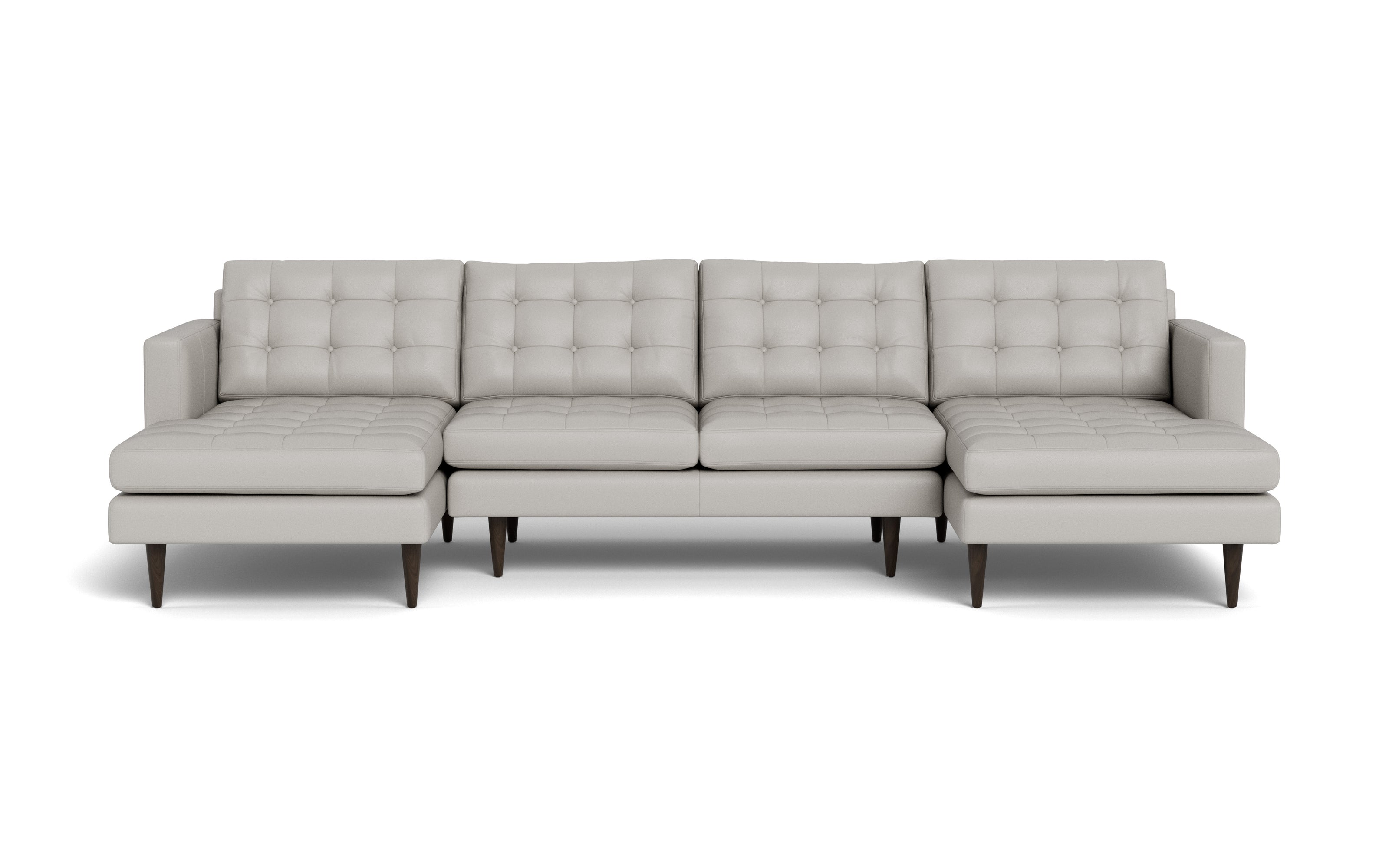 Oakley Leather U Sectional-Fabric Sectional-Tribeca Chelsea-MAK Modern