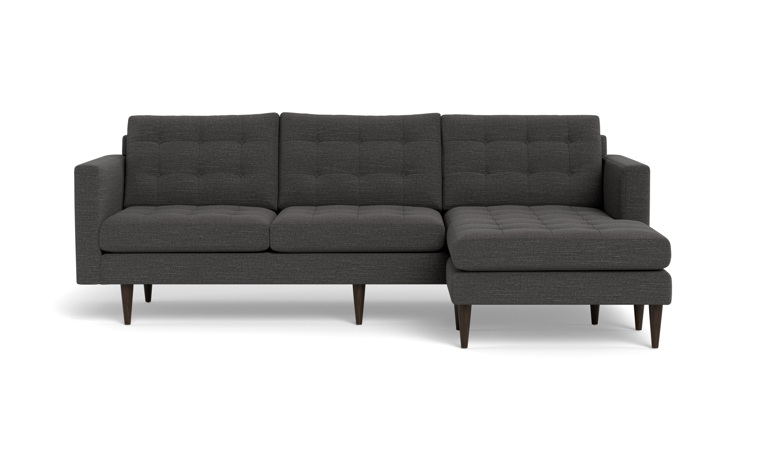 Oakley Reversible Sofa Chaise-Fabric Sectional-Curious Charcoal-MAK Modern