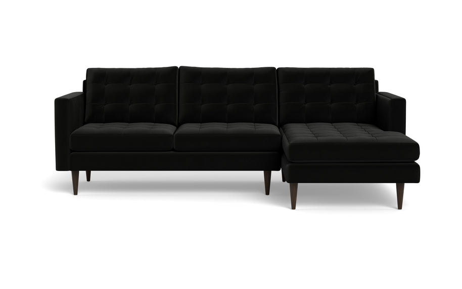 Oakley Right Chaise Sectional-Fabric Sectional-Superb Gun Metal-MAK Modern