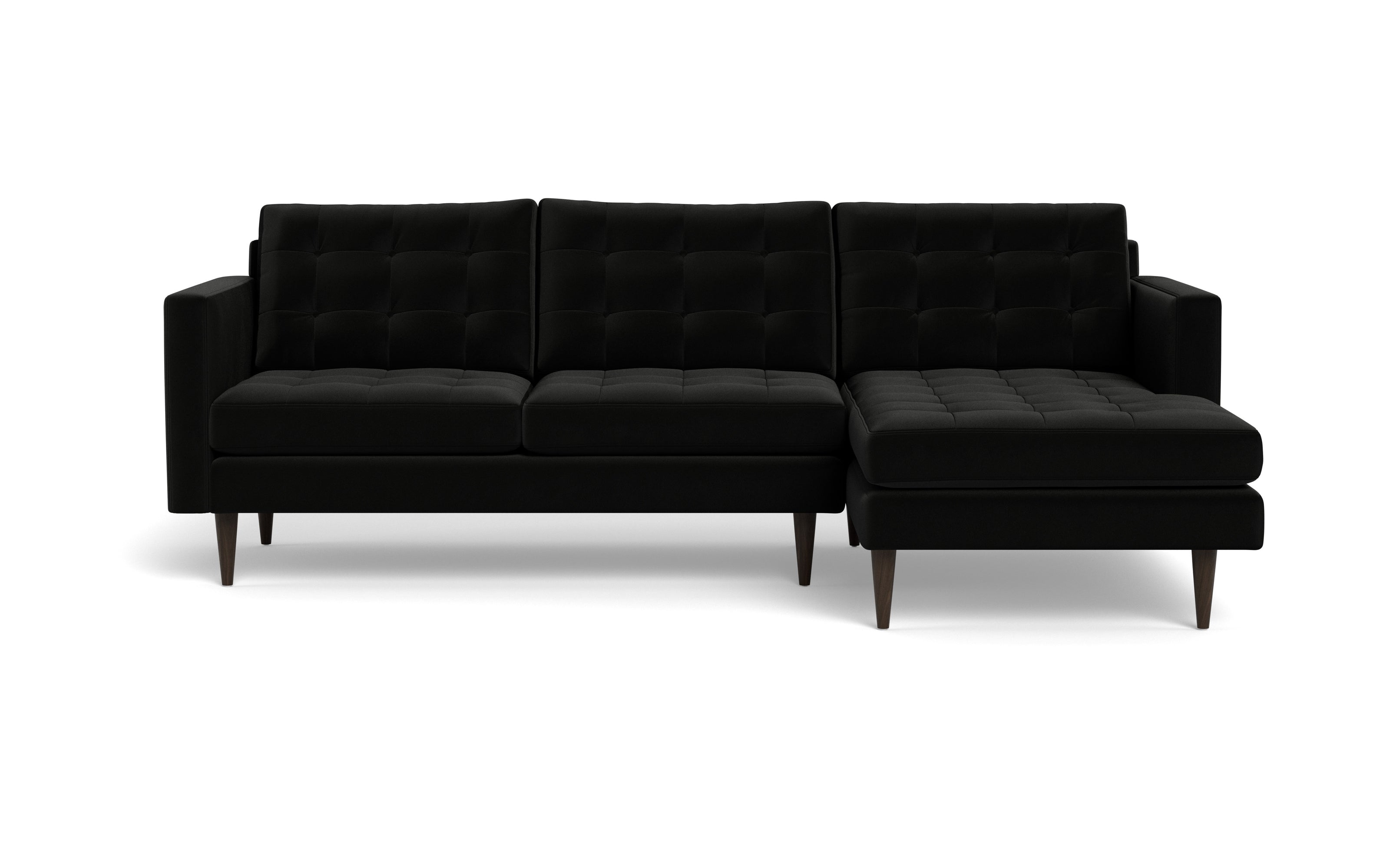 Oakley Right Chaise Sectional-Fabric Sectional-Superb Gun Metal-MAK Modern