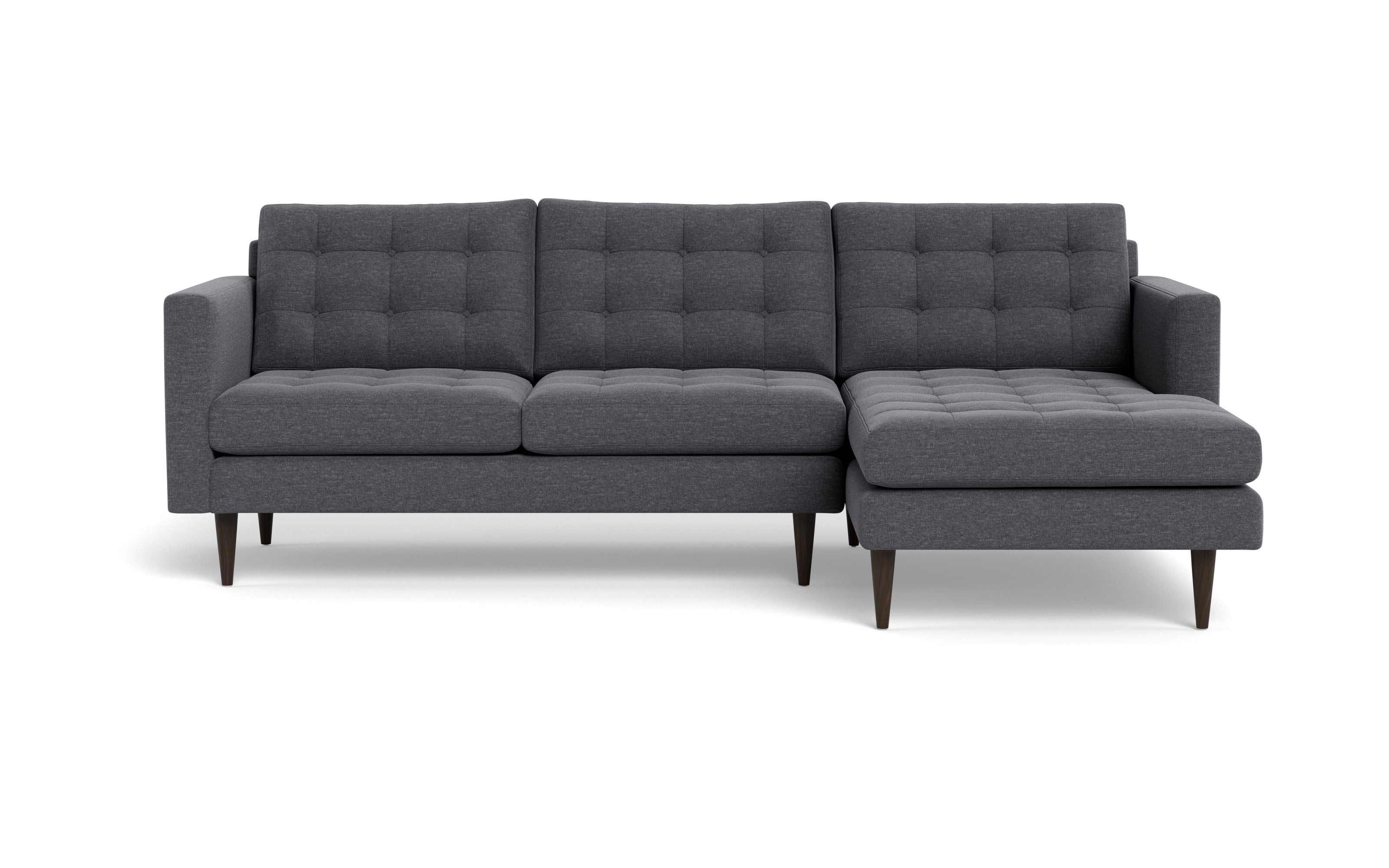 Oakley Right Chaise Sectional-Fabric Sectional-Bennett Charcoal-MAK Modern