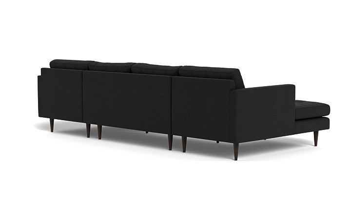Oakley Double Chaise Sectional-Fabric Sectional-Alley Pepper-MAK Modern