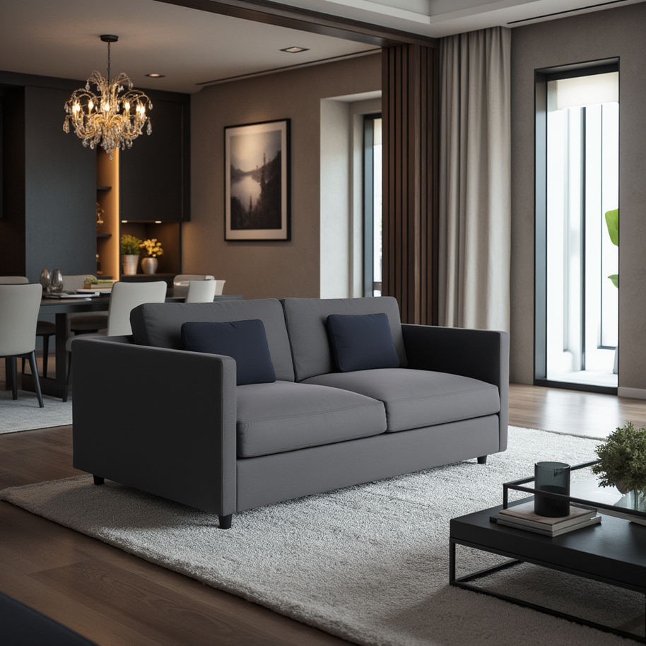 Summit Loveseat-Alley Pepper-MAK Modern
