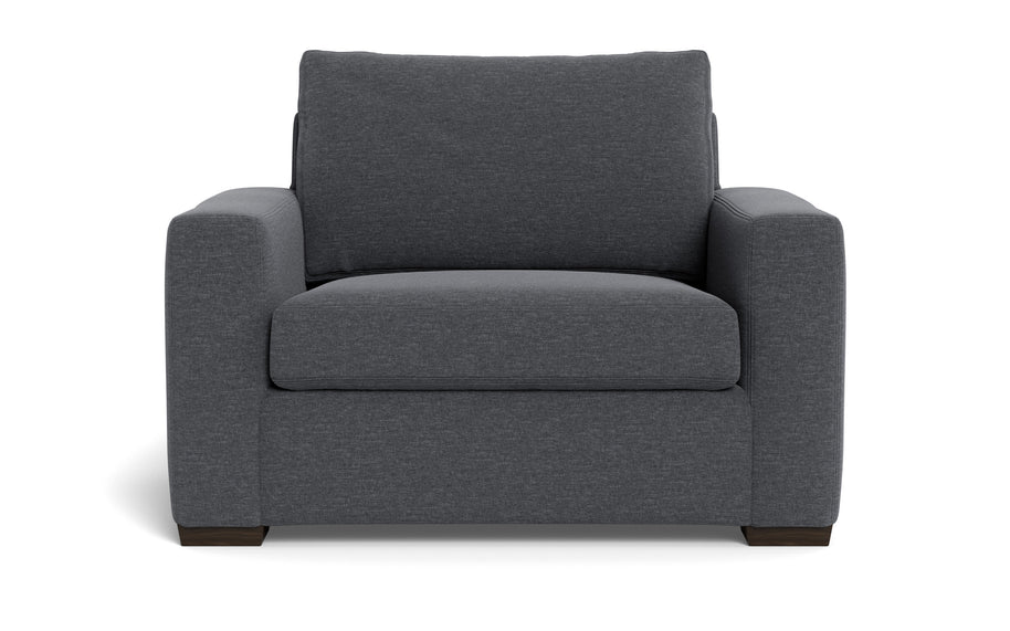 Alexa Arm Chair-Fabric Sofa-Bennett Charcoal-MAK Modern
