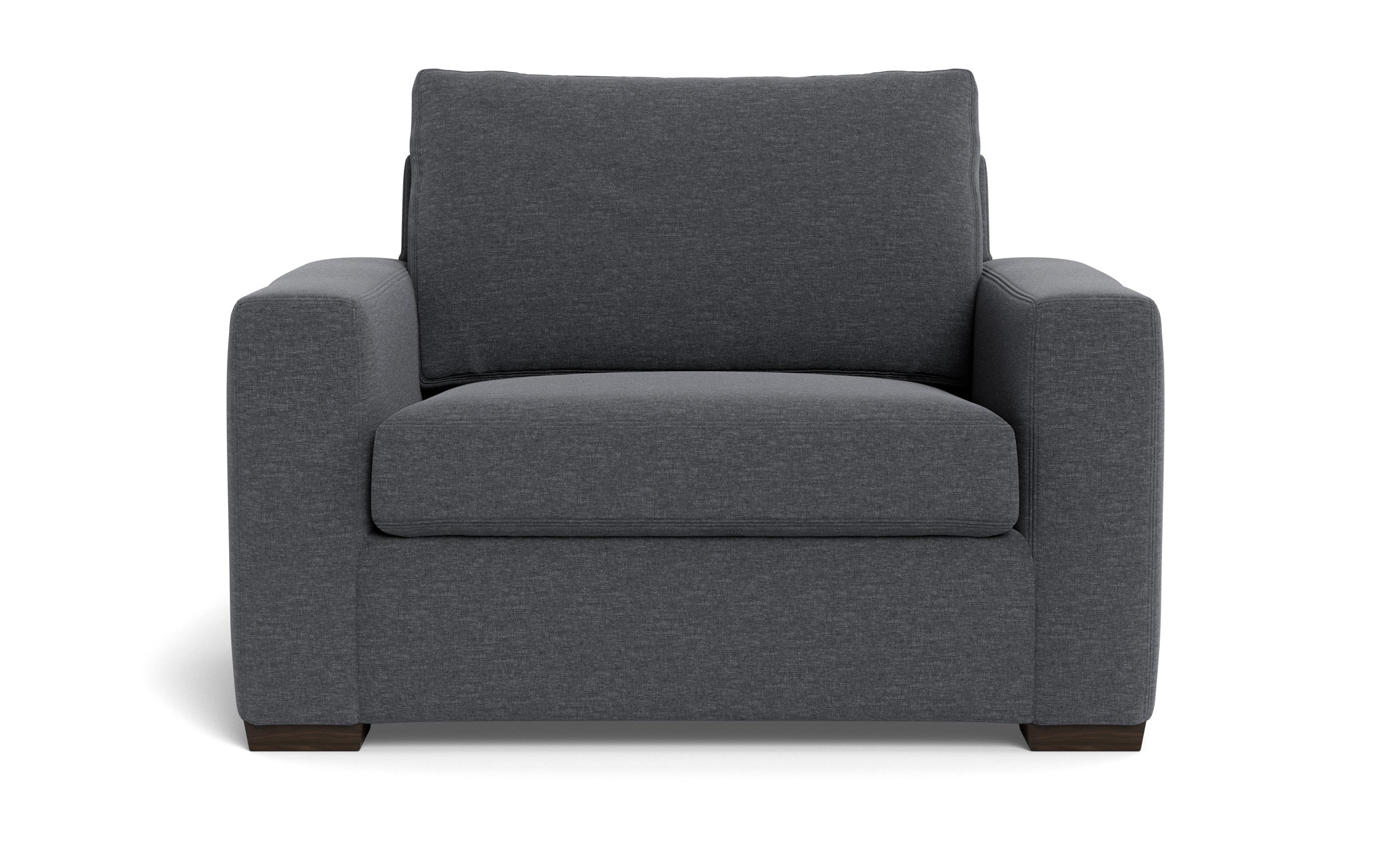 Alexa Arm Chair-Fabric Sofa-Bennett Charcoal-MAK Modern