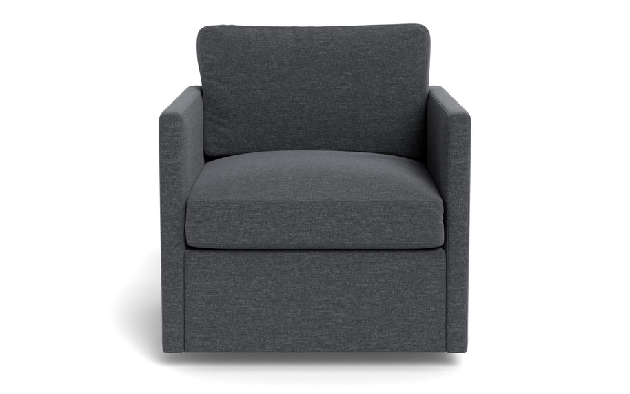 Summit Swivel Chair-Fabric Sofa-Bennett Charcoal-MAK Modern