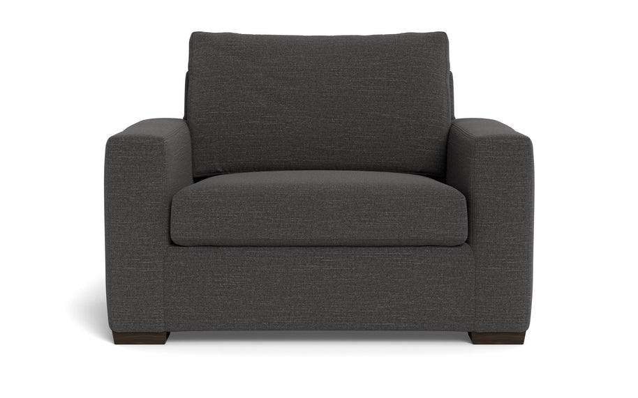 Alexa Arm Chair-Fabric Sofa-Curious Charcoal-MAK Modern