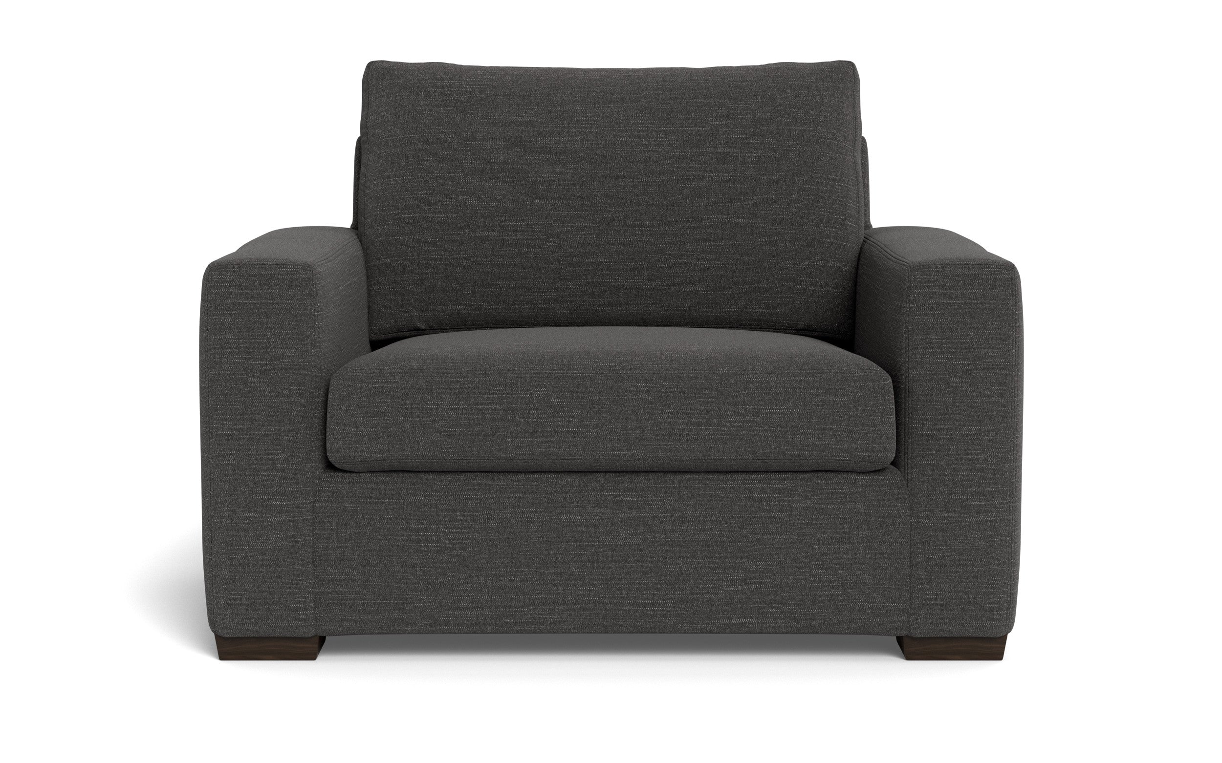 Alexa Arm Chair-Fabric Sofa-Curious Charcoal-MAK Modern