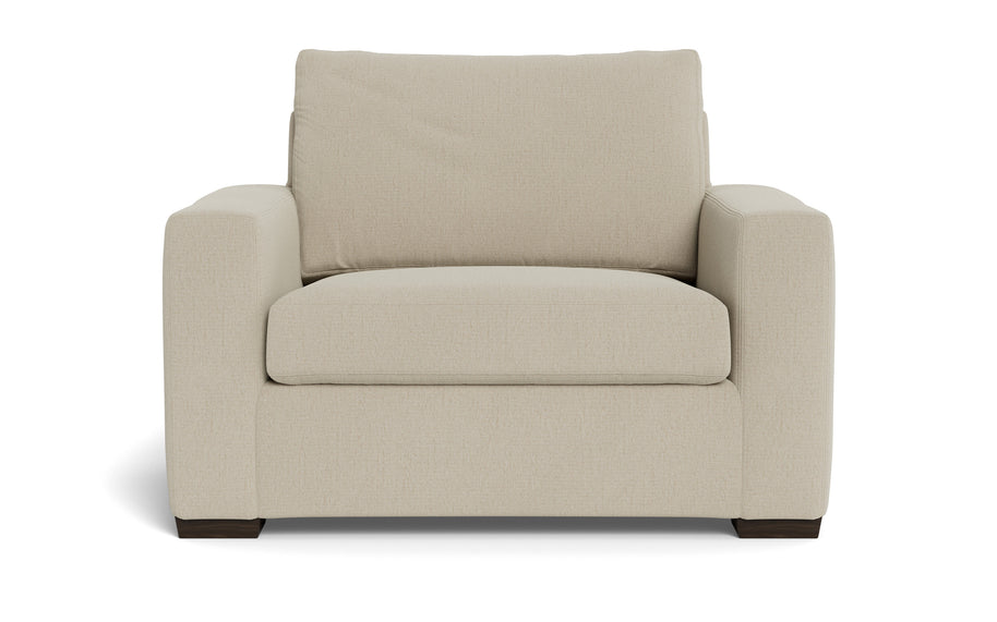 Alexa Arm Chair-Fabric Sofa-Curious Pearl-MAK Modern