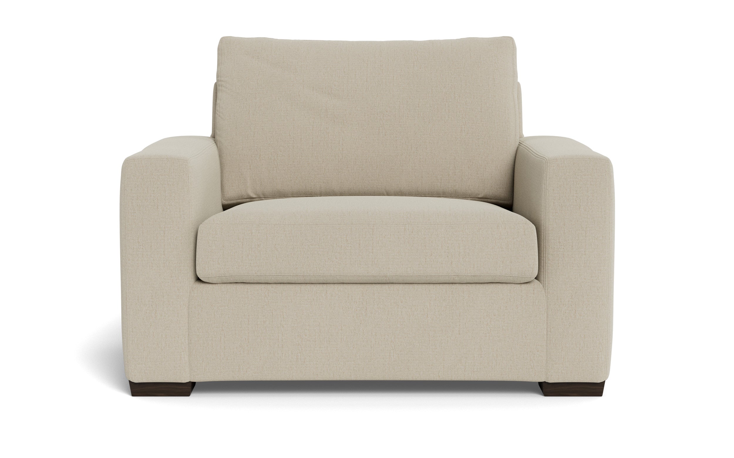 Alexa Arm Chair-Fabric Sofa-Curious Pearl-MAK Modern