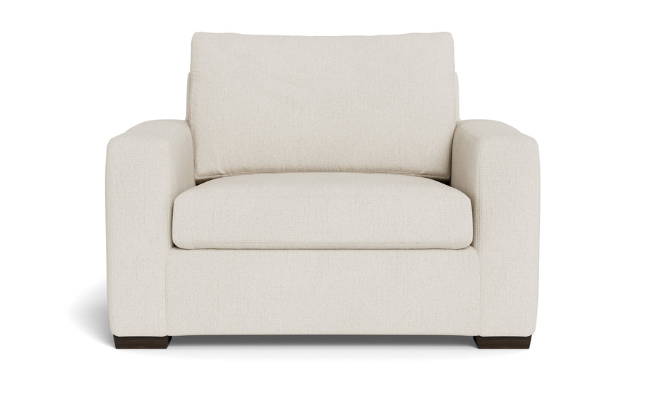 Alexa Arm Chair-Fabric Sofa-Curious Snow-MAK Modern