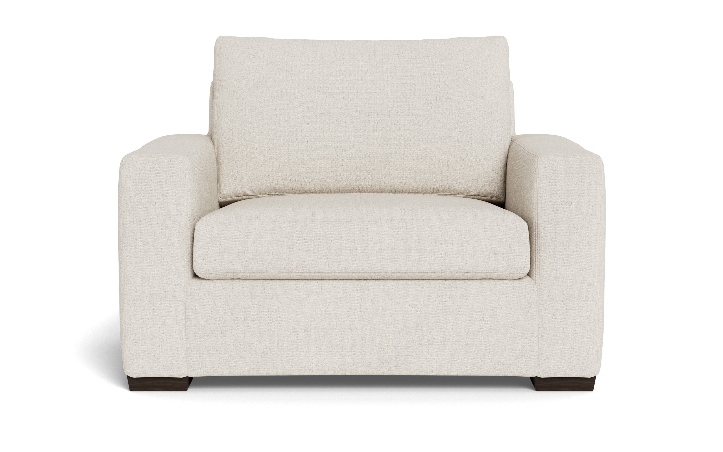 Alexa Arm Chair-Fabric Sofa-Curious Snow-MAK Modern