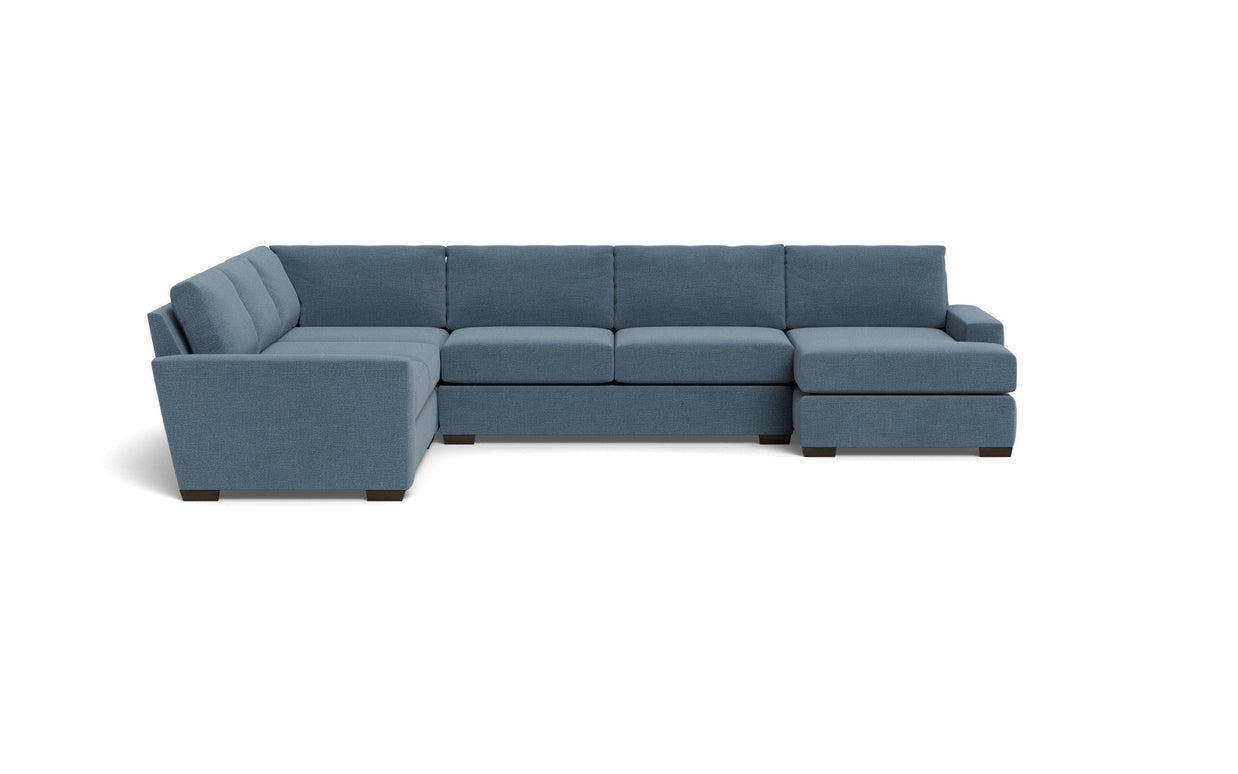 Kai Corner Sectionals With Right Chaise-Fabric Sofa-Elliot French Blue-MAK Modern