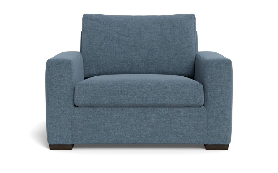 Alexa Arm Chair-Fabric Sofa-Elliot French Blue-MAK Modern