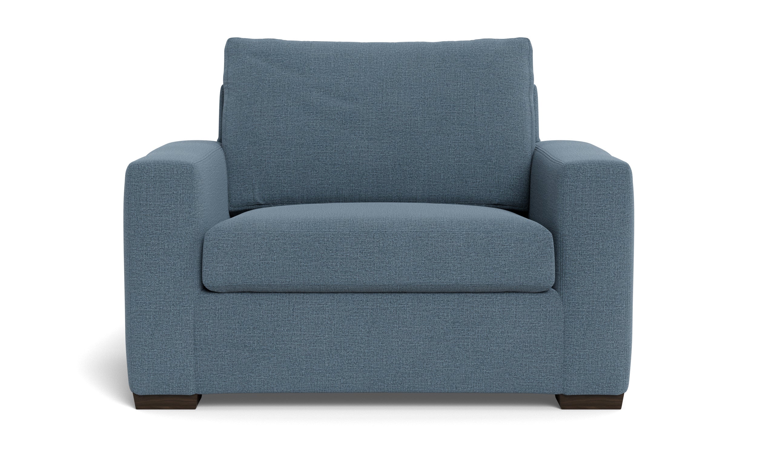 Alexa Arm Chair-Fabric Sofa-Elliot French Blue-MAK Modern