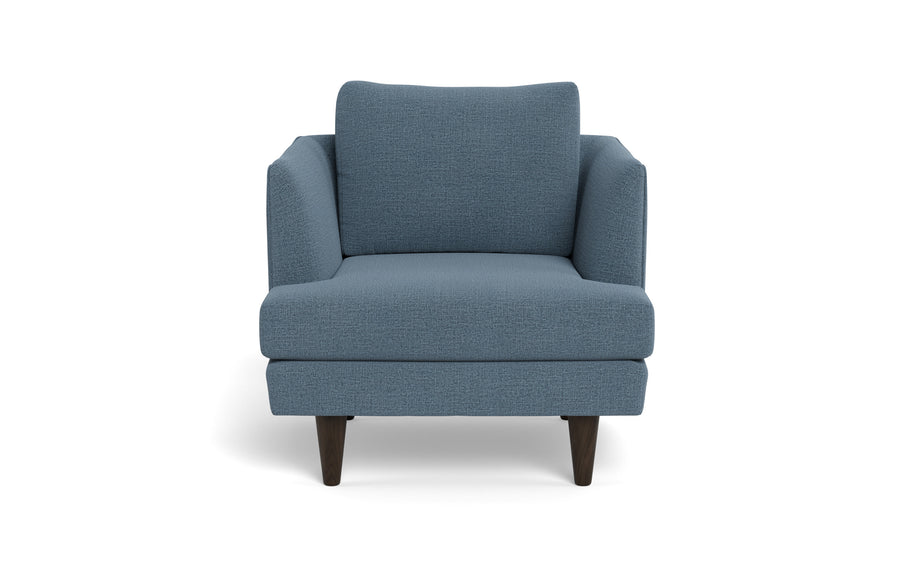 Skyline Arm Chair-Fabric Sofa-Elliot French Blue-MAK Modern
