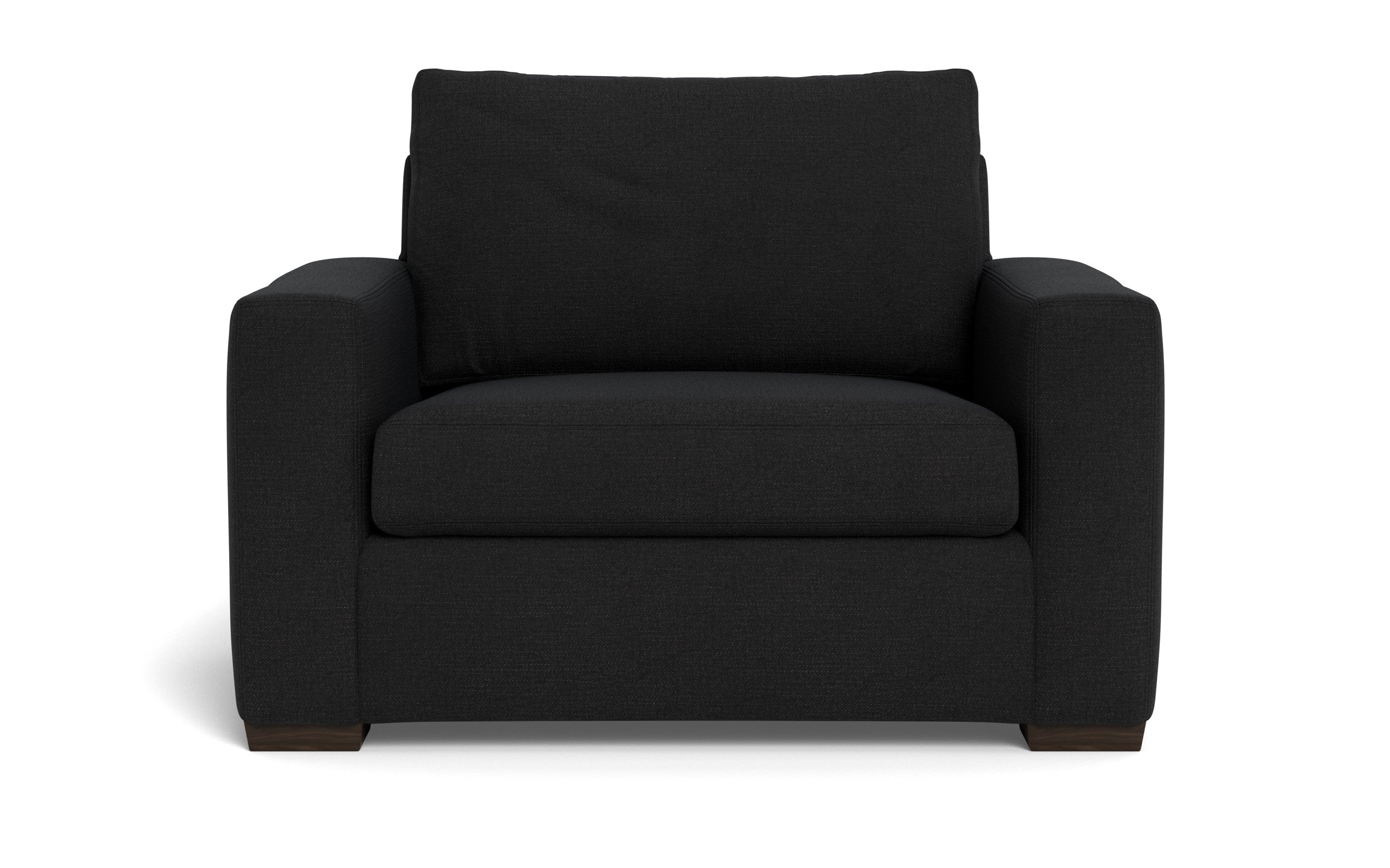 Alexa Arm Chair-Fabric Sofa-Merit Onyx-MAK Modern