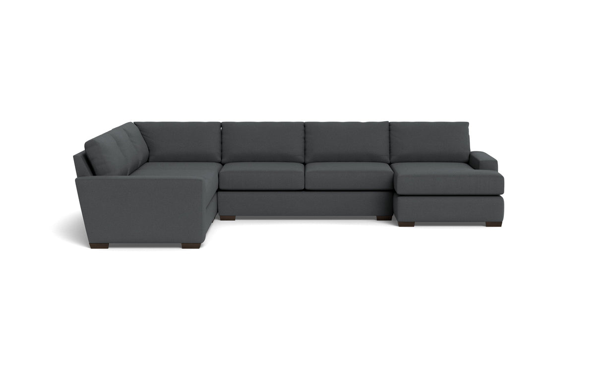 Kai Corner Sectionals With Right Chaise-Fabric Sofa-Peyton Pepper-MAK Modern