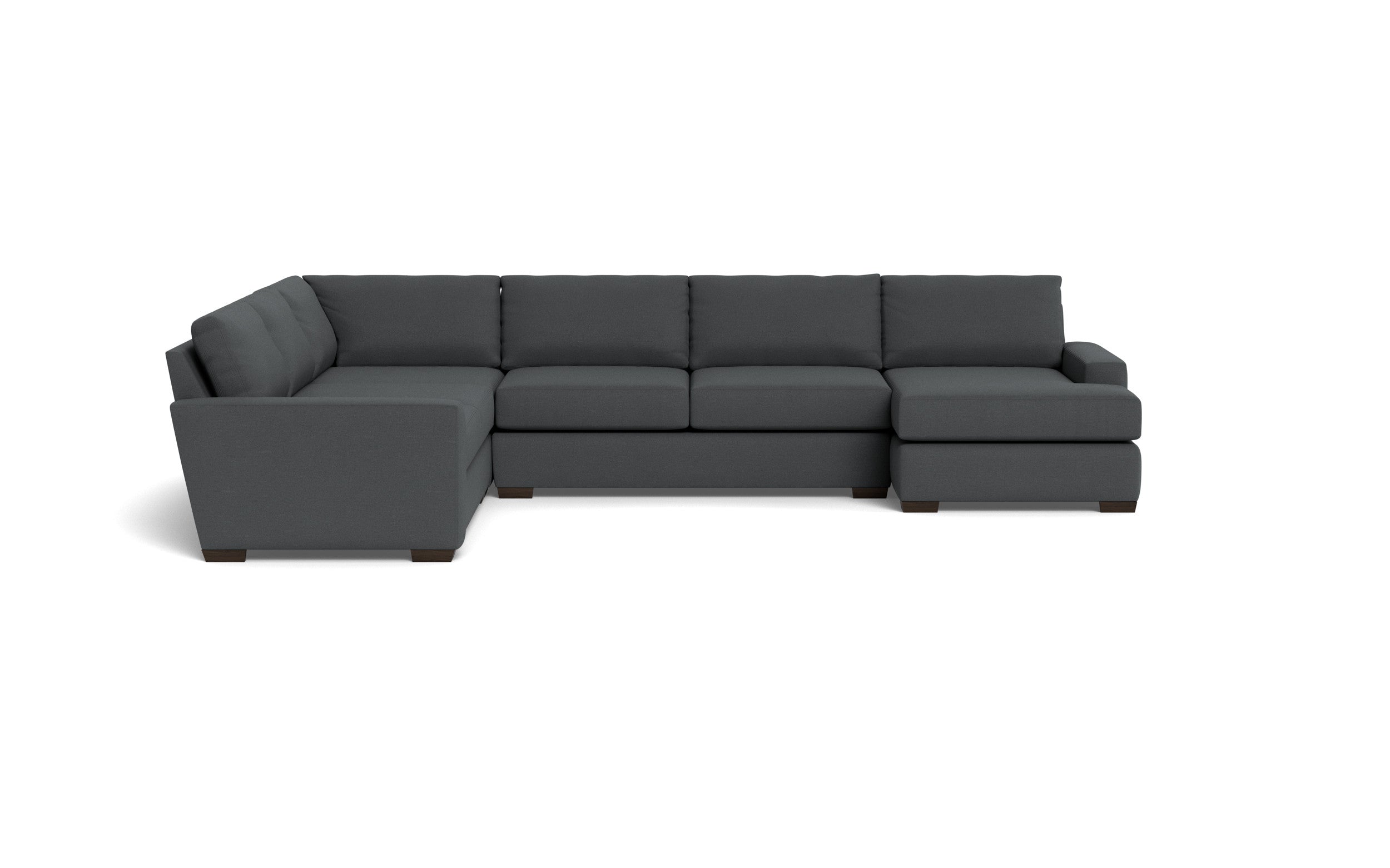 Kai Corner Sectionals With Right Chaise-Fabric Sofa-Peyton Pepper-MAK Modern