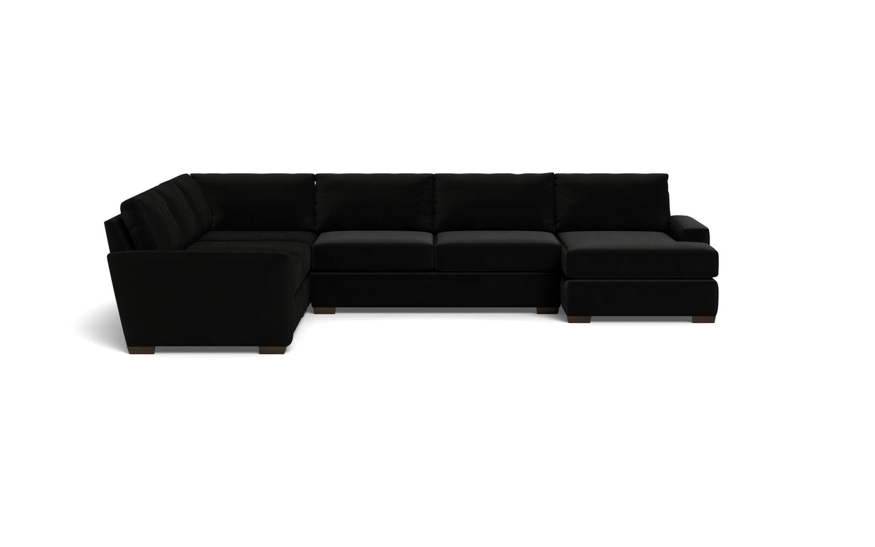 Kai Corner Sectionals With Right Chaise-Fabric Sofa-Superb Gun Metal-MAK Modern