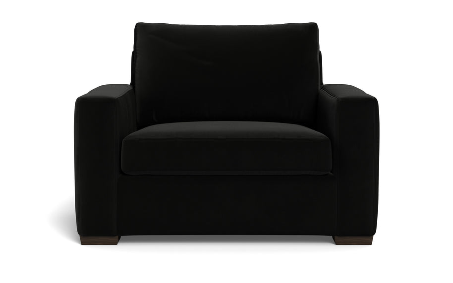 Alexa Arm Chair-Fabric Sofa-Superb Gun Metal-MAK Modern