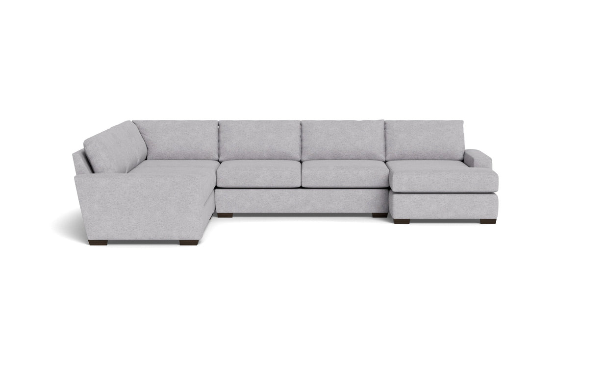Kai Corner Sectionals With Right Chaise-Fabric Sofa-Travis Pewter-MAK Modern