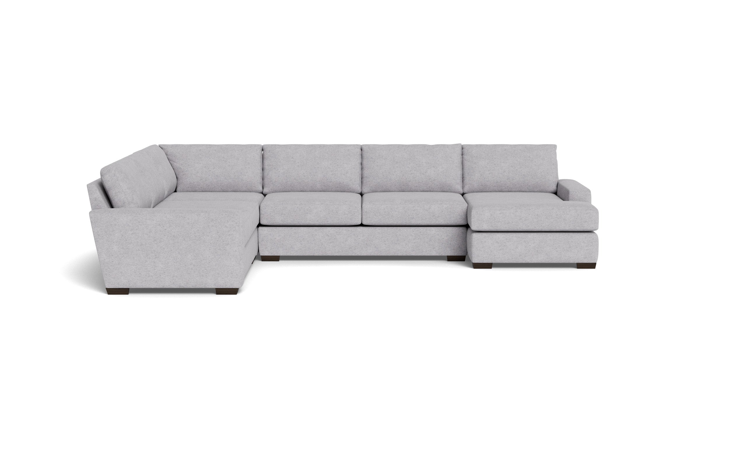 Kai Corner Sectionals With Right Chaise-Fabric Sofa-Travis Pewter-MAK Modern