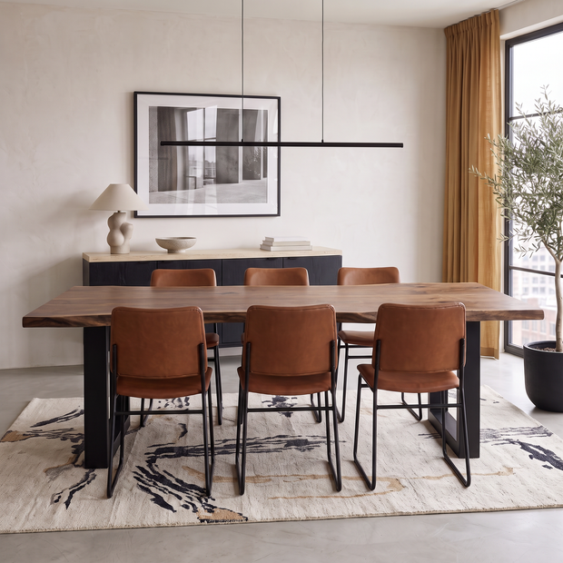 Nylah Walnut — Live Edge Dining Table