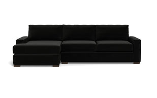 Kai Left Chaise Sectional-Fabric Sofa-Superb Gun Metal-MAK Modern