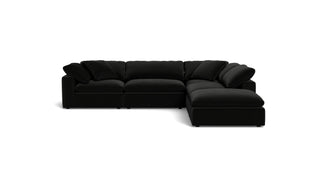 Kooper Modular Sectional w Ottoman-Fabric Sectional-Superb Gun Metal-MAK Modern