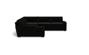 Kai Corner Sectionals With Left Chaise-Fabric Sofa-Superb Gun Metal-MAK Modern