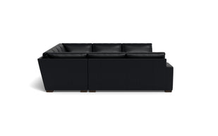 Kai Leather U Sectional-Leather Sofa-Tribeca Black Leather-MAK Modern