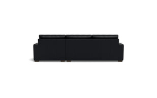 Kai Leather Right Chaise Sectional-Leather Sofa-Tribeca Black Leather-MAK Modern