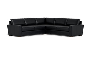 Kai Leather Corner Sectional-Leather Sofa-Tribeca Black Leather-MAK Modern