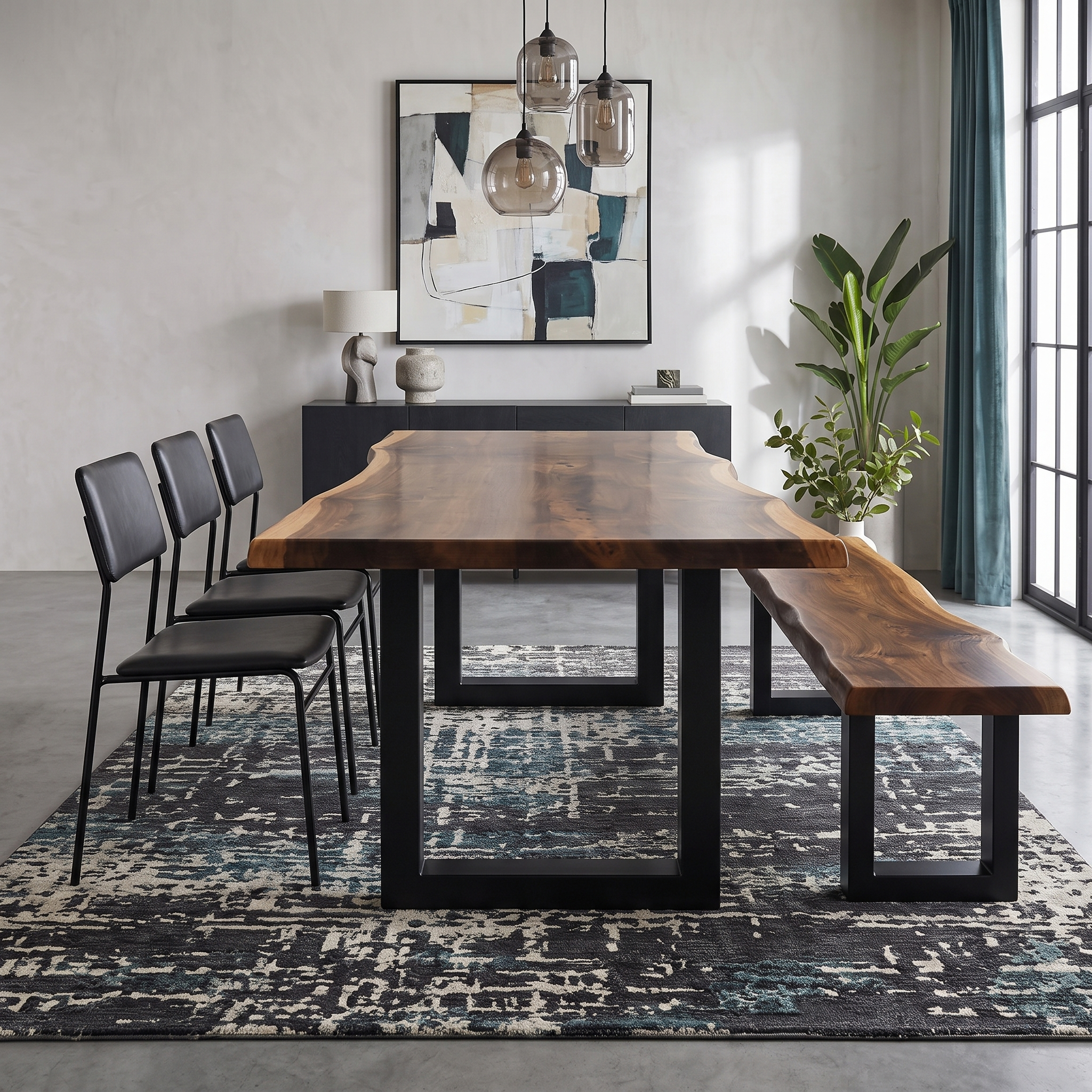 Nylah White Pine — Live Edge Dining Table