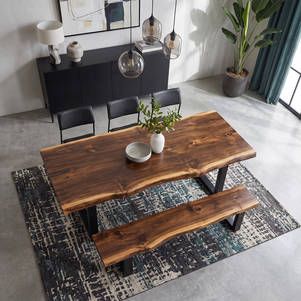 Nylah White Pine — Live Edge Dining Table