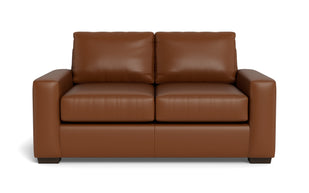 Kai Leather Loveseat-Leather Sofa-Tribeca Chestnut Leather-MAK Modern